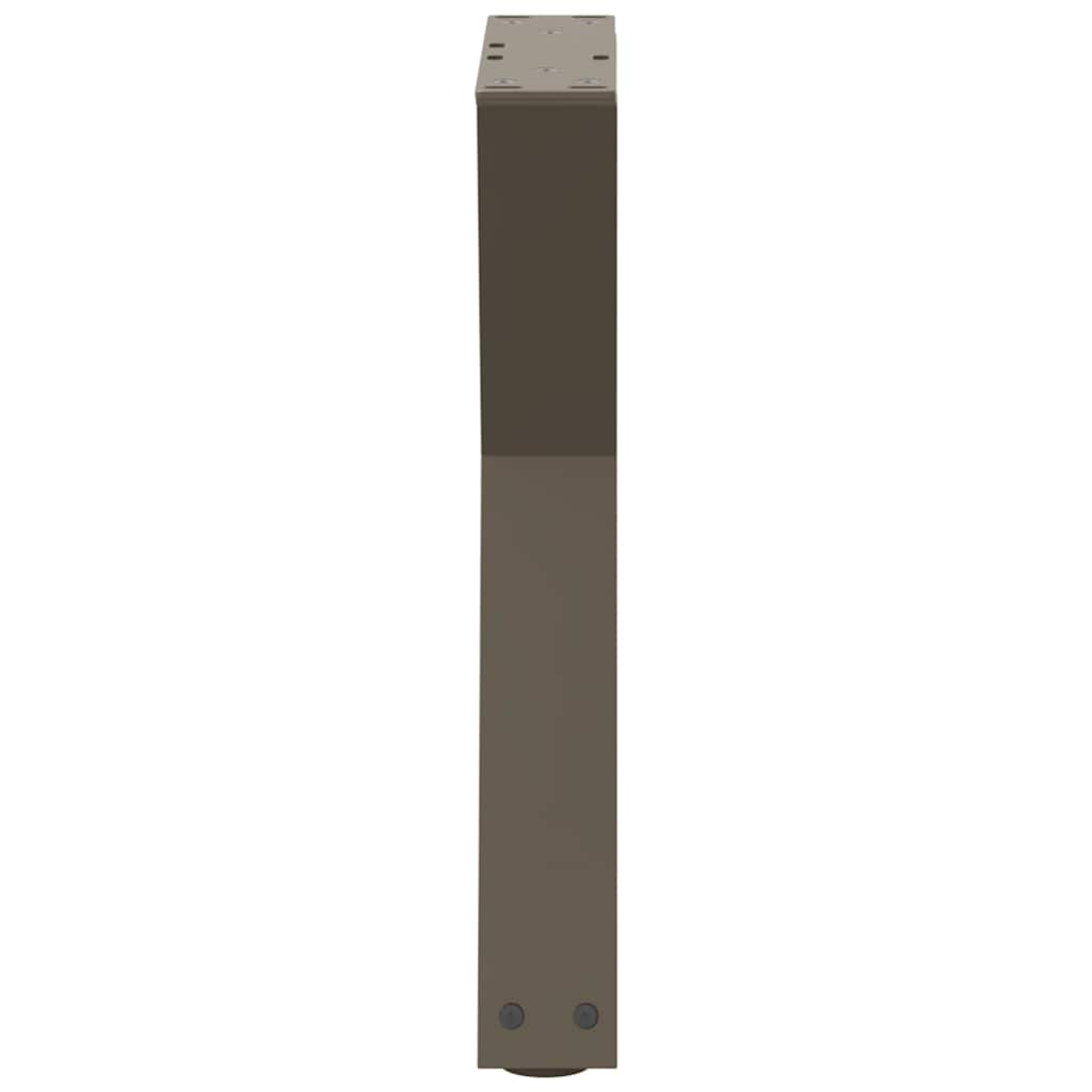 sofabordsben 2 stk. naturstål 38 x (42-43,3) cm stål