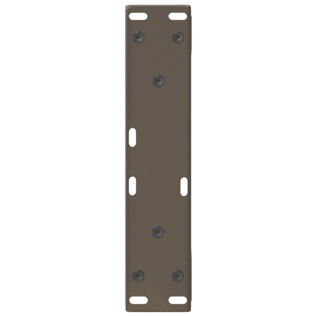 sofabordsben 2 stk. naturstål 38 x (42-43,3) cm stål