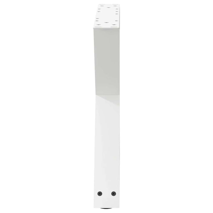 sofabordsben 2 stk. hvid 50x(42-43,3) cm stål