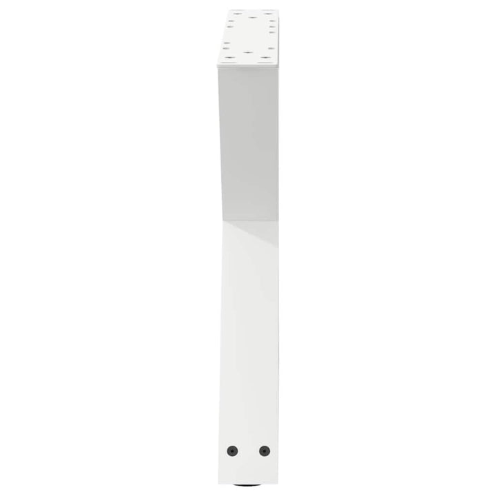 sofabordsben 2 stk. hvid 60 x (42-43,3) cm stål