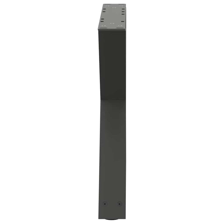 sofabordsben 2 stk. antracit 60 x (42-43,3) cm stål