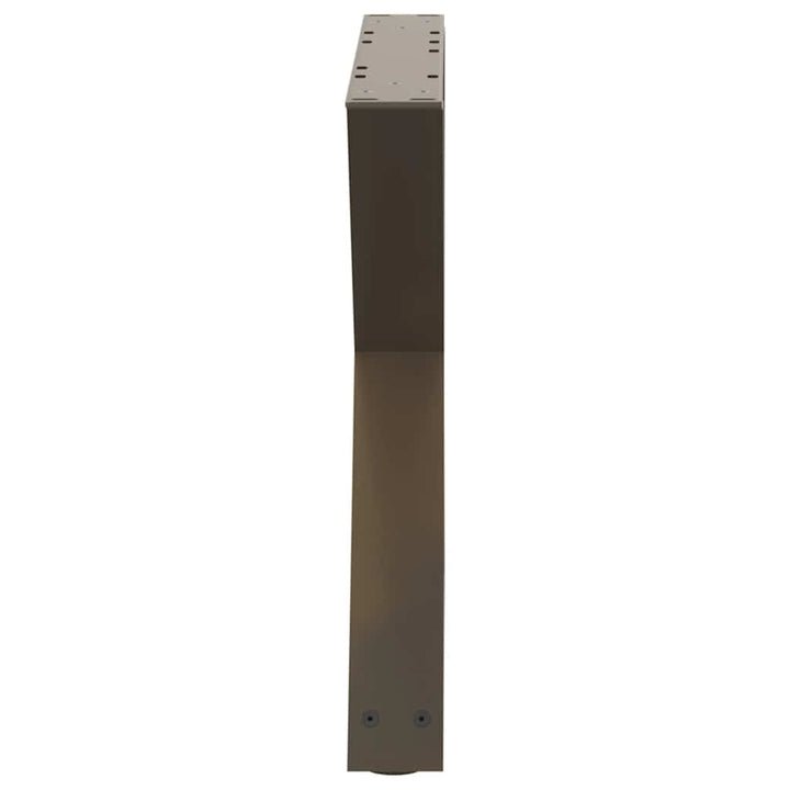 sofabordsben 2 stk. naturstål 60 x (42-43,3) cm stål