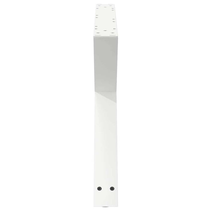 sofabordsben 2 stk. hvid 70 x (42-43,3) cm stål