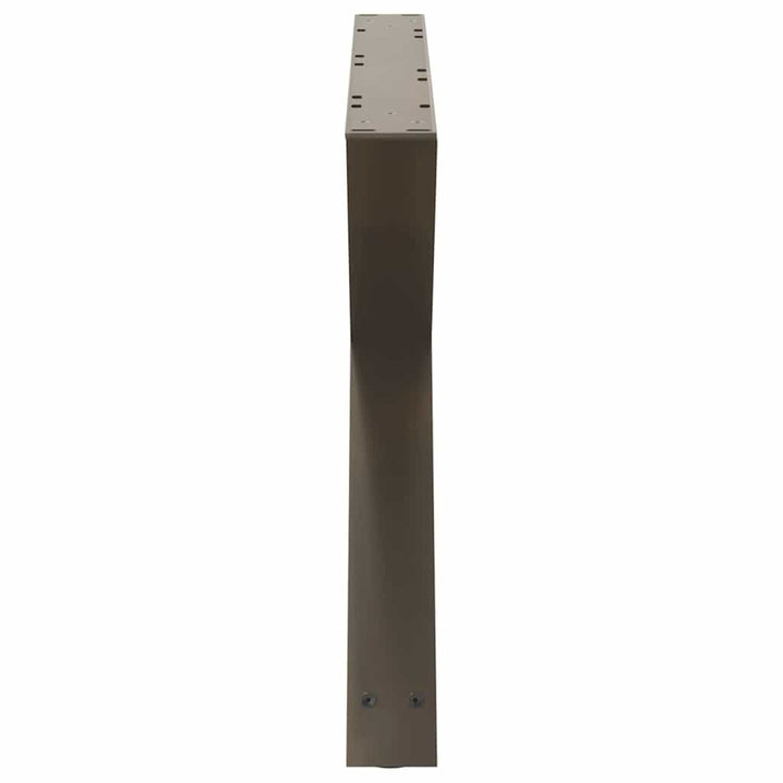 sofabordsben 2 stk. naturstål 70 x (42-43,3) cm stål