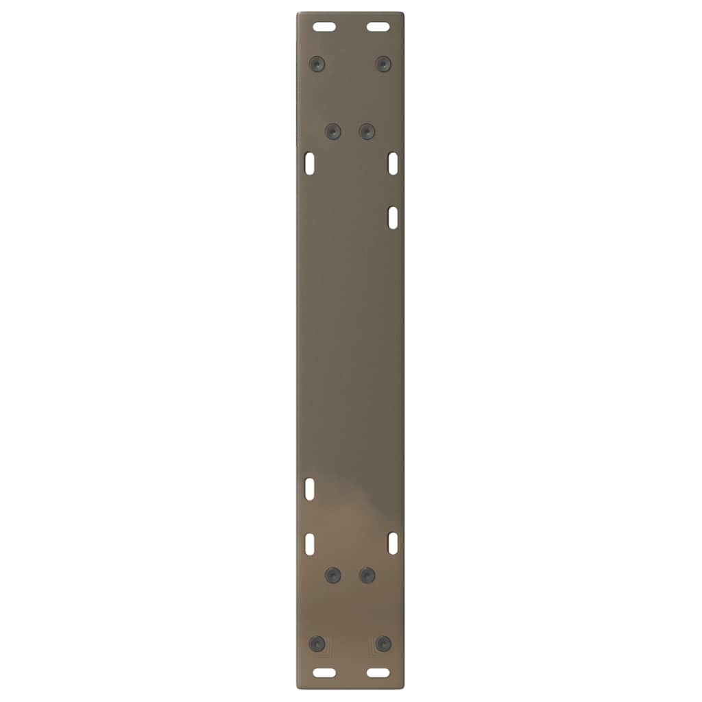 spisebordsben 2 stk. naturstål 60 x (72-73,3) cm stål