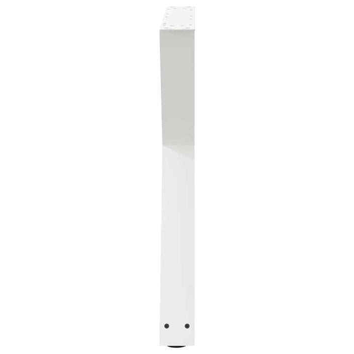 spisebordsben 2 stk. hvid 70 x (72-73,3) cm stål