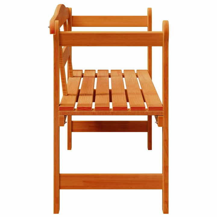 Udendørs bænk Brun 119 x 44 x 76 cm Massiv fyrretræ