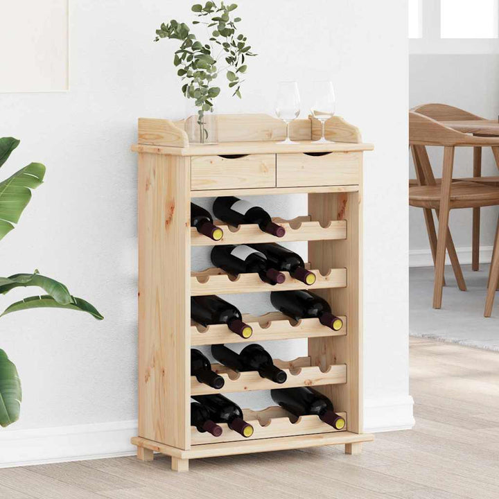 Vinfad Naturfarvet 58 x 28 x 90 cm Massiv Fyrretræ
