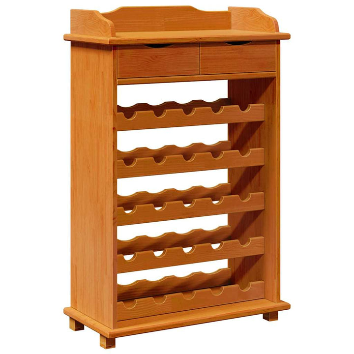 Vinfad Brun 58 x 28 x 90 cm Massiv fyrretræ