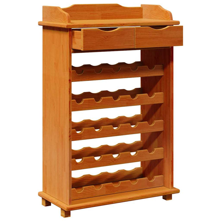 Vinfad Brun 58 x 28 x 90 cm Massiv fyrretræ