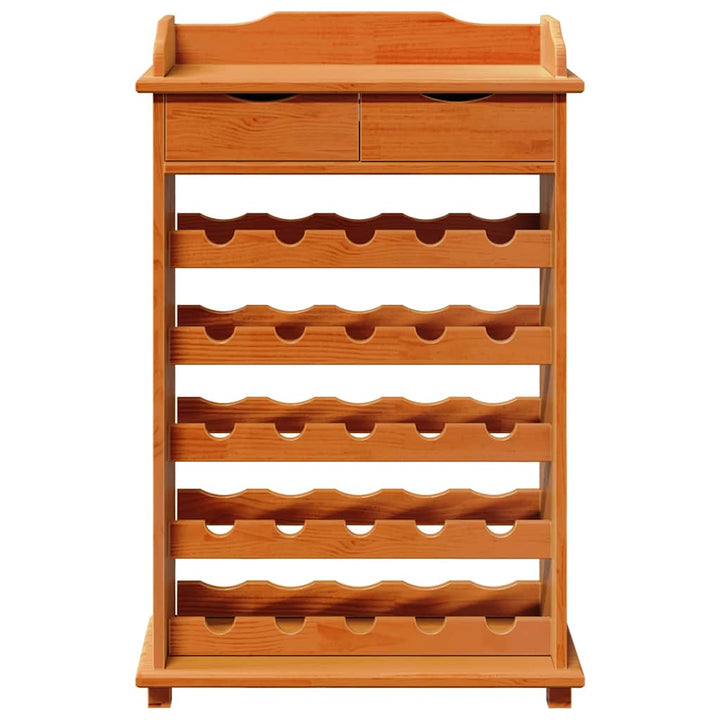 Vinfad Brun 58 x 28 x 90 cm Massiv fyrretræ