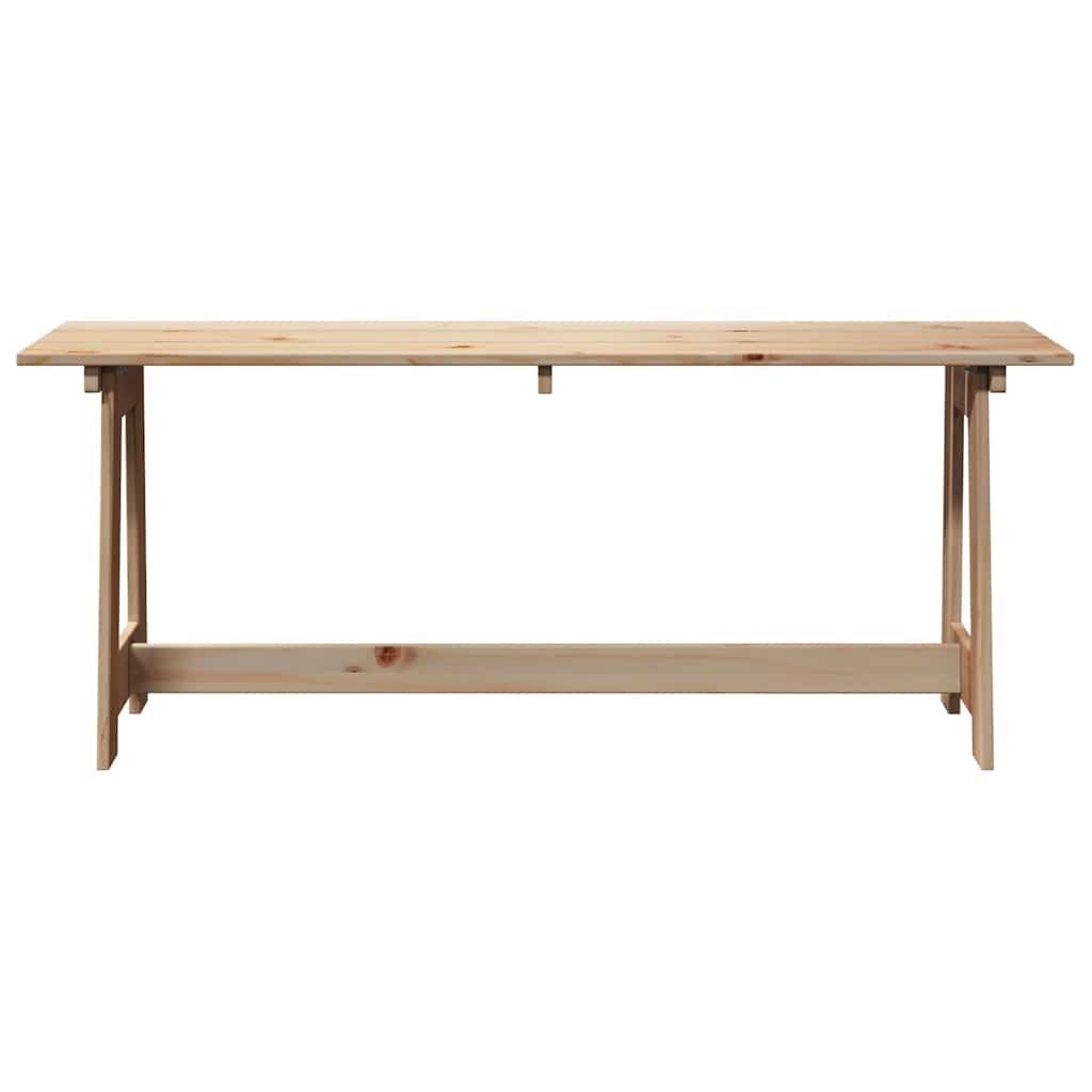 Udendørs bænk Naturfarvet 119 x 47 x 35 cm Massiv Fyrretræ