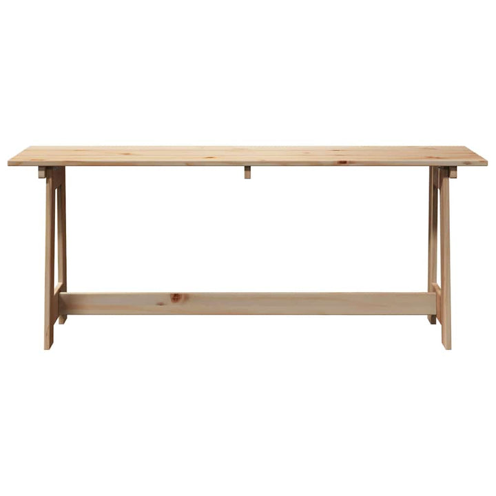 Udendørs bænk Naturfarvet 119 x 47 x 35 cm Massiv Fyrretræ