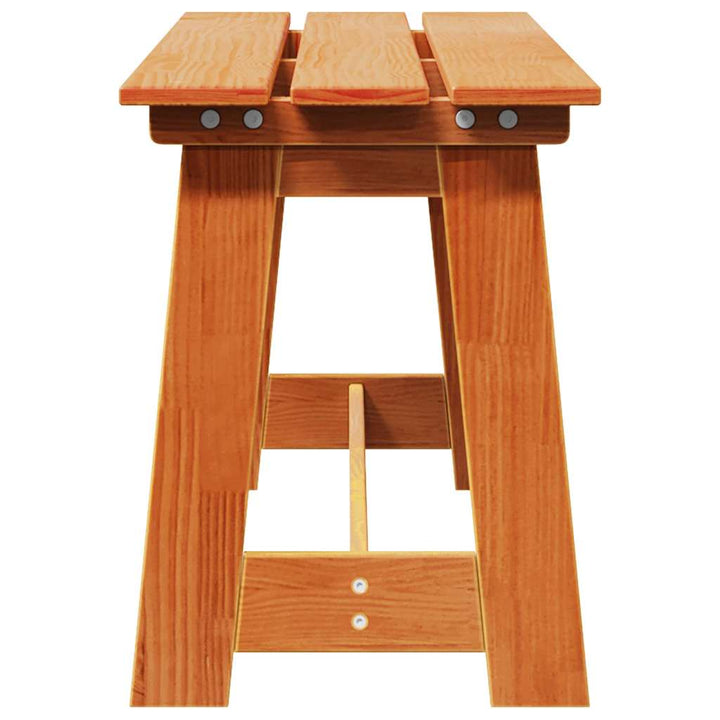 Udendørs bænk Brun 119 x 47 x 35 cm Massiv fyrretræ