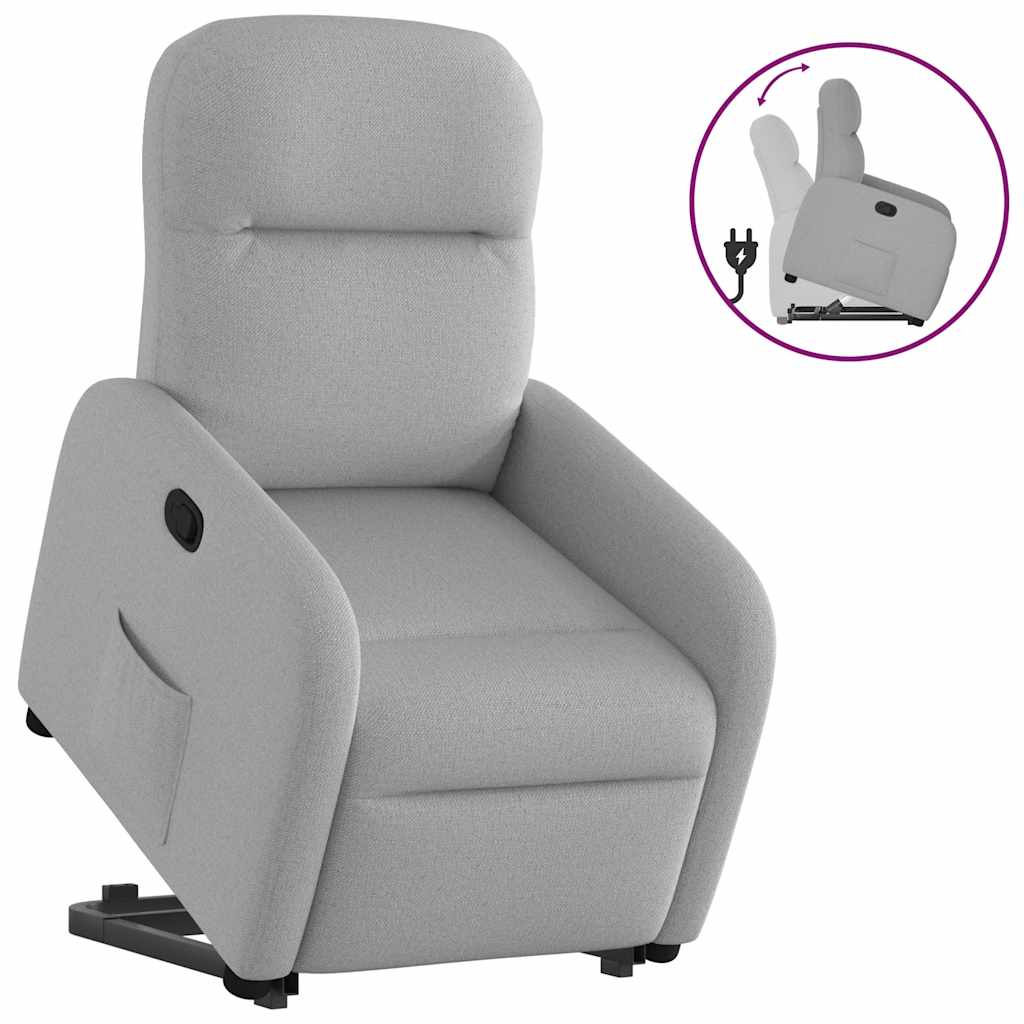 løftestol stof skygrå