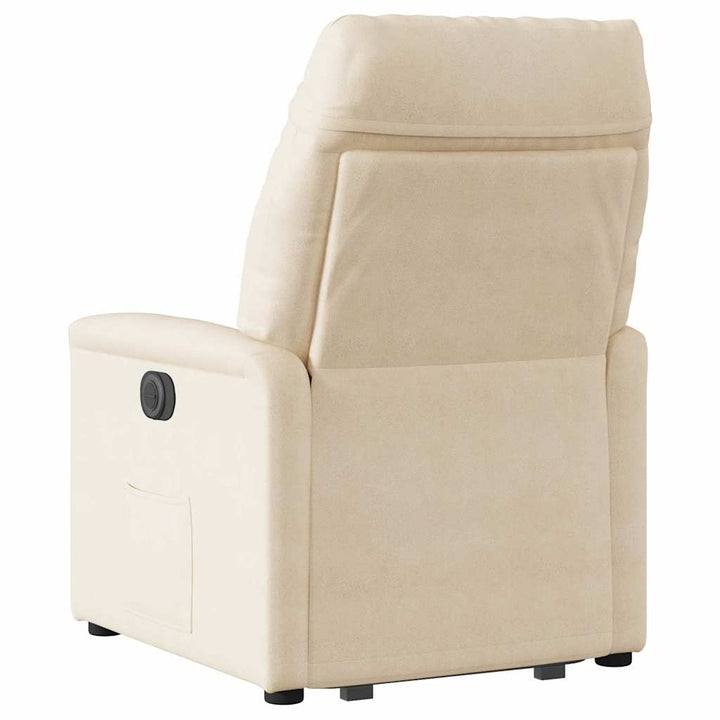 løftestol mikrofiberstof beige