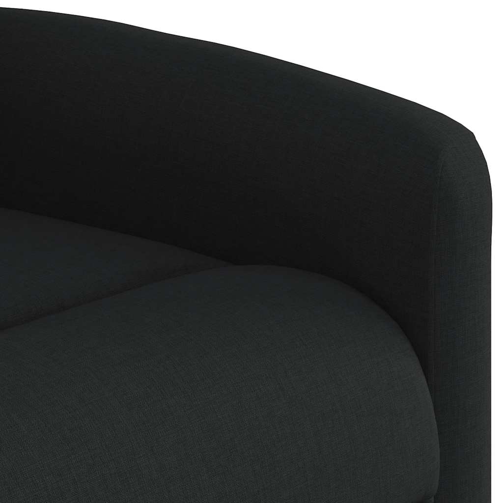 eldrevet massagestol stof sort