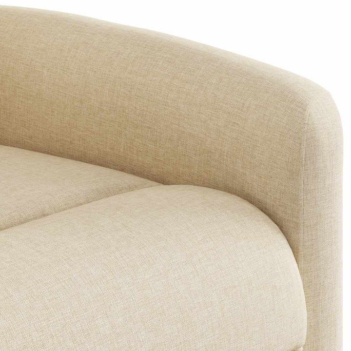 løftestol med massagefunktion stof cremefarvet