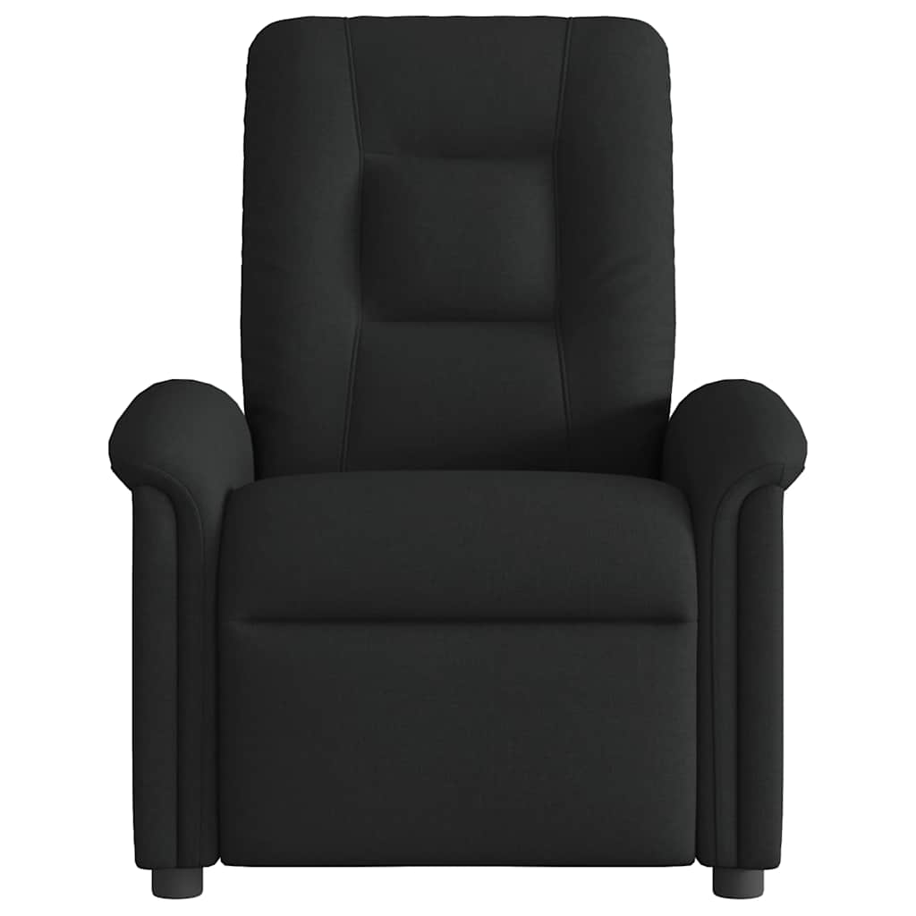 eldrevet massagestol stof sort