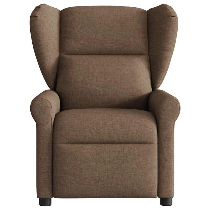 eldrevet massagestol stof brun