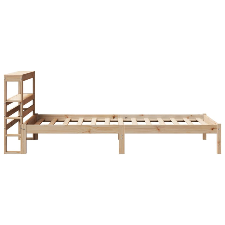 sengeramme uden madras 75x190 cm massivt fyrretræ