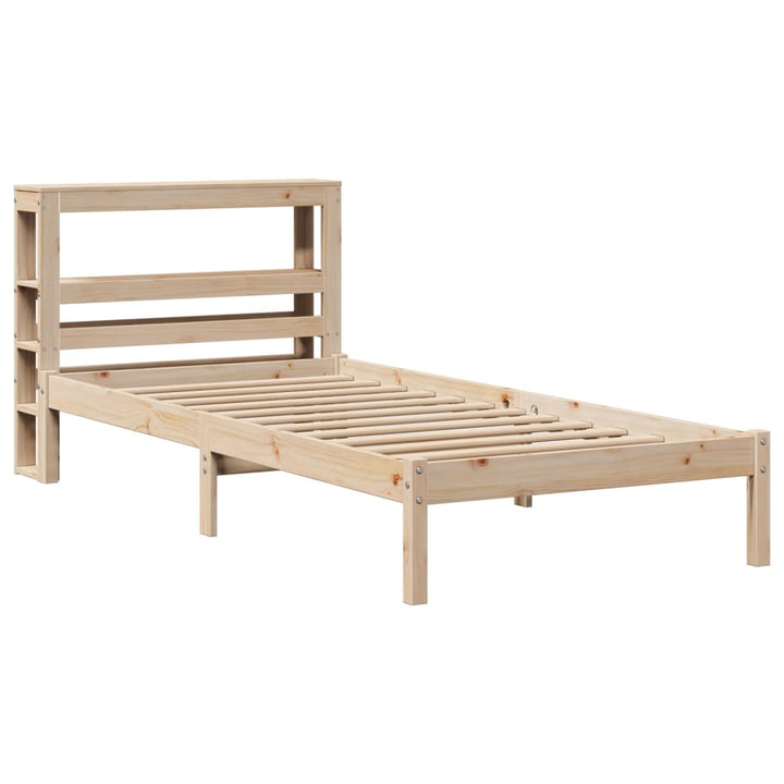 sengeramme uden madras 90x200 cm massivt fyrretræ