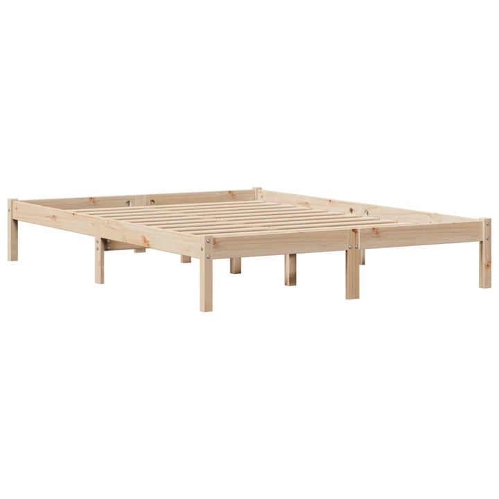 sengeramme uden madras 150x200 cm massivt fyrretræ