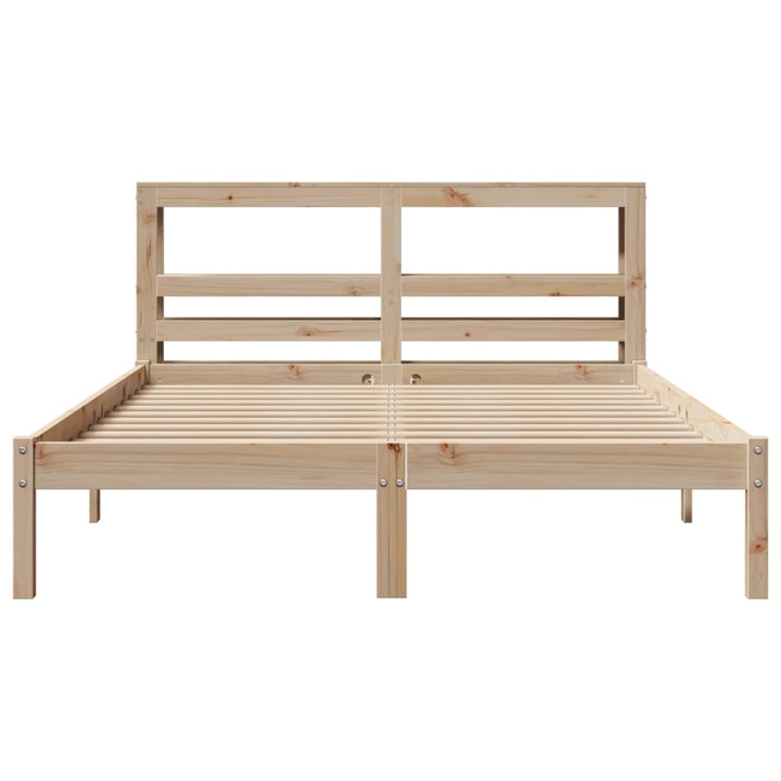 sengeramme uden madras 160x200 cm massivt fyrretræ