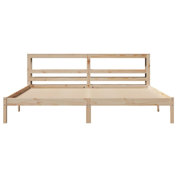 sengeramme uden madras 180x200 cm massivt fyrretræ