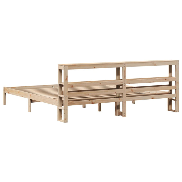 sengeramme uden madras 180x200 cm massivt fyrretræ