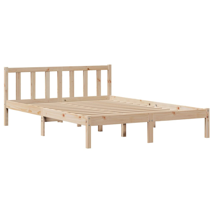 sengeramme uden madras 140x200 cm massivt fyrretræ