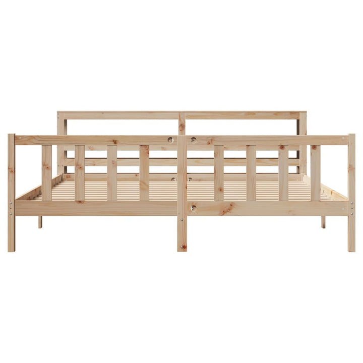 sengeramme uden madras 180x200 cm massivt fyrretræ