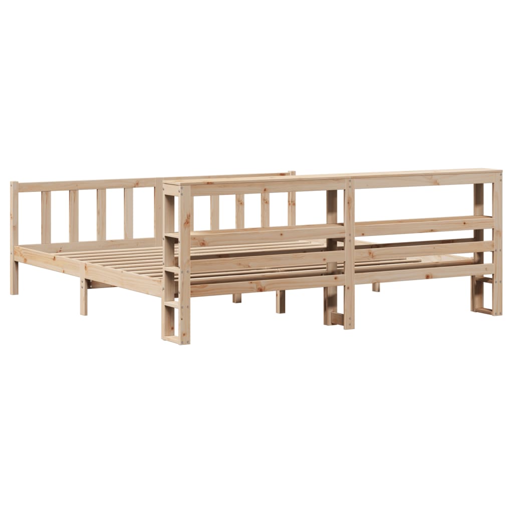 sengeramme uden madras 180x200 cm massivt fyrretræ