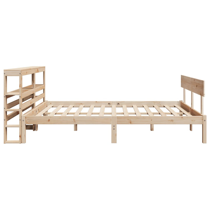 sengeramme uden madras 120x200 cm massivt fyrretræ