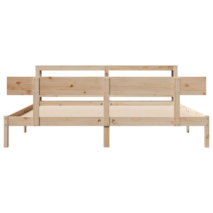 sengeramme uden madras 180x200 cm massivt fyrretræ