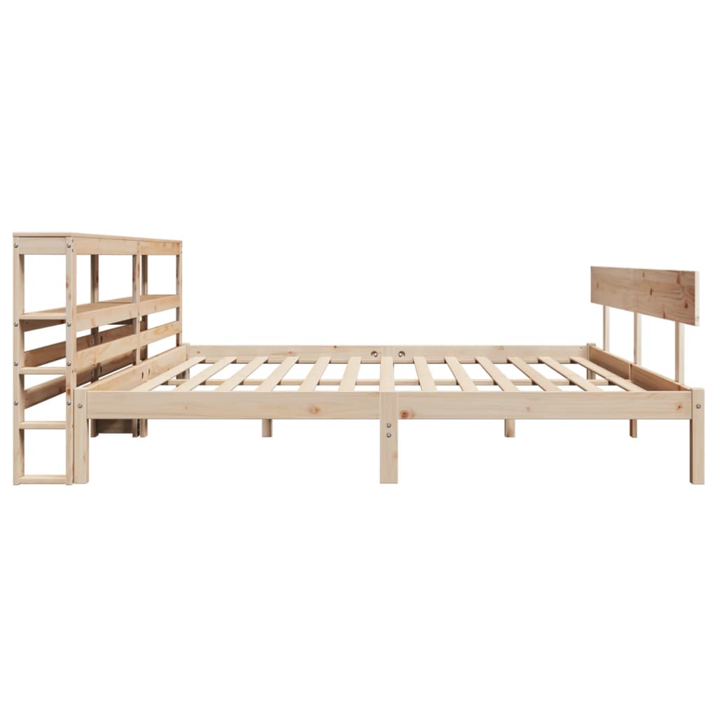 sengeramme uden madras 180x200 cm massivt fyrretræ
