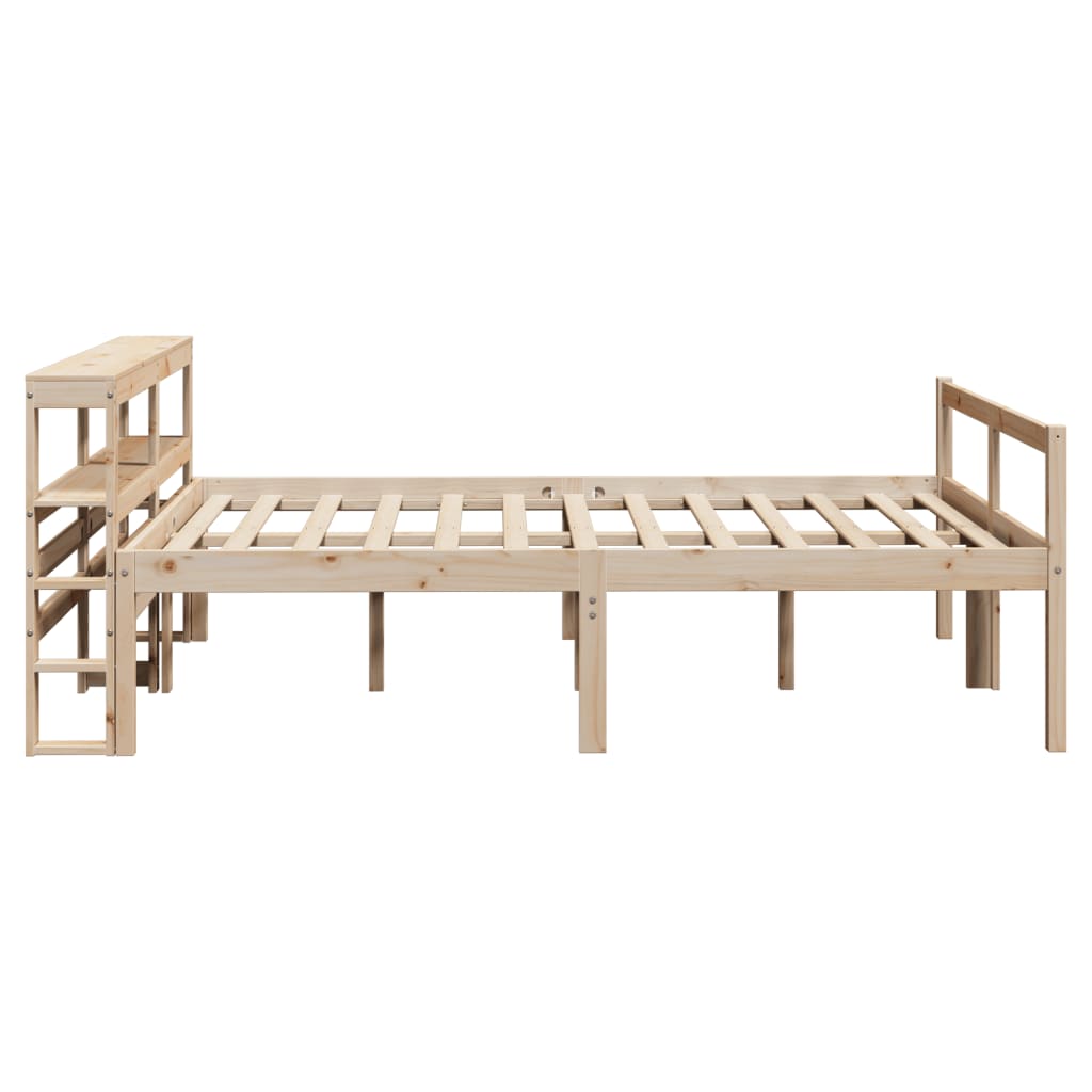 seniorseng med sengegavl 140x190 cm massivt fyrretræ