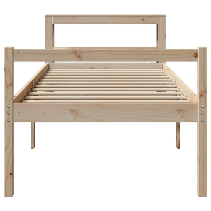 seniorseng med sengegavl 90x200 cm massivt fyrretræ