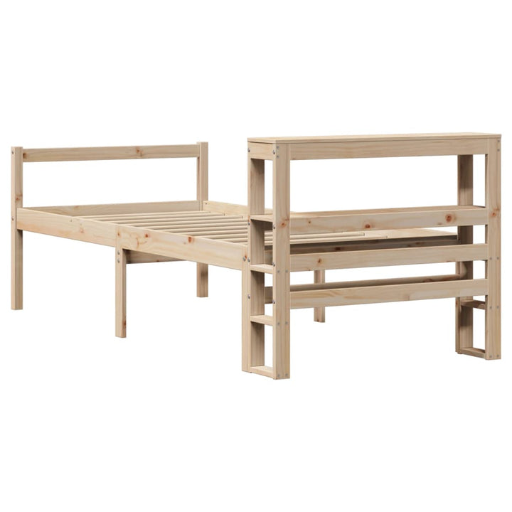seniorseng med sengegavl 90x200 cm massivt fyrretræ