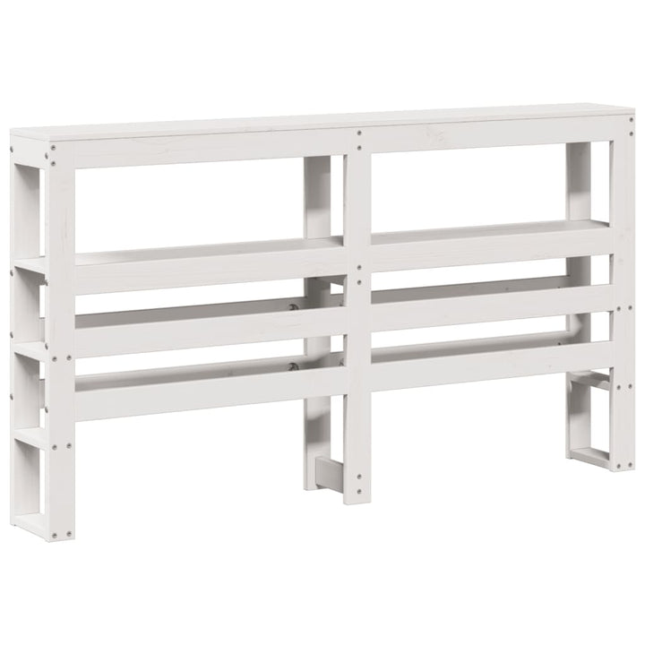 seniorseng med sengegavl 120x200 cm massivt fyrretræ hvid