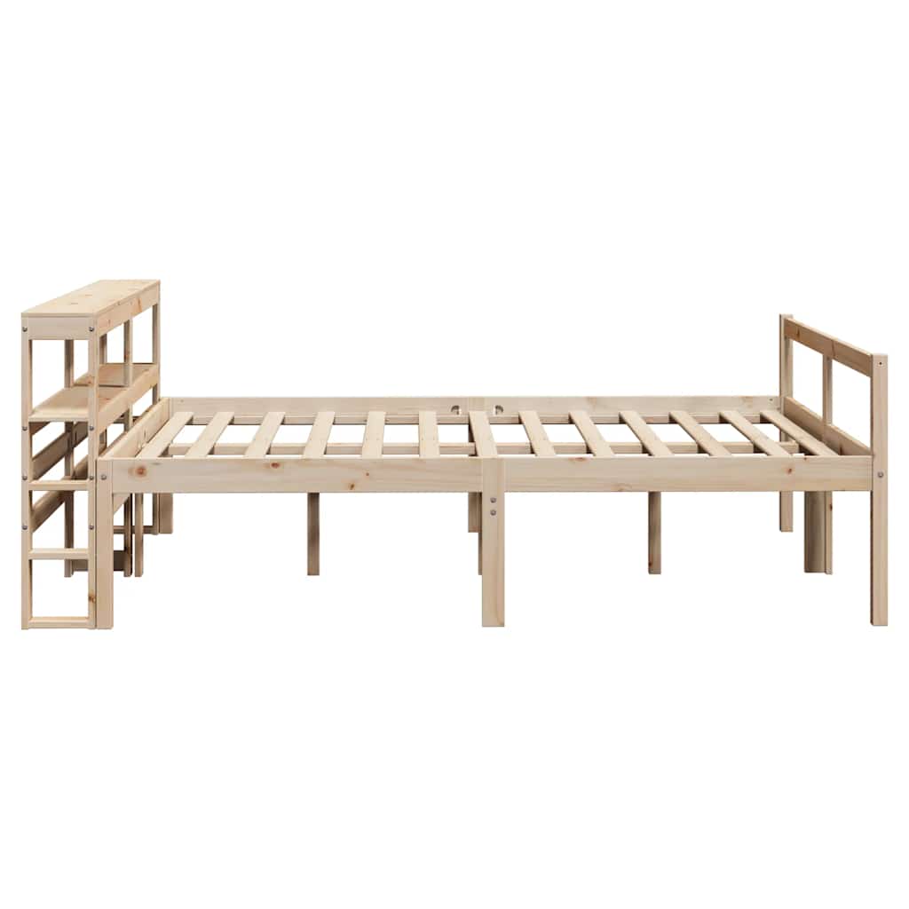 seniorseng med sengegavl 160x200 cm massivt fyrretræ