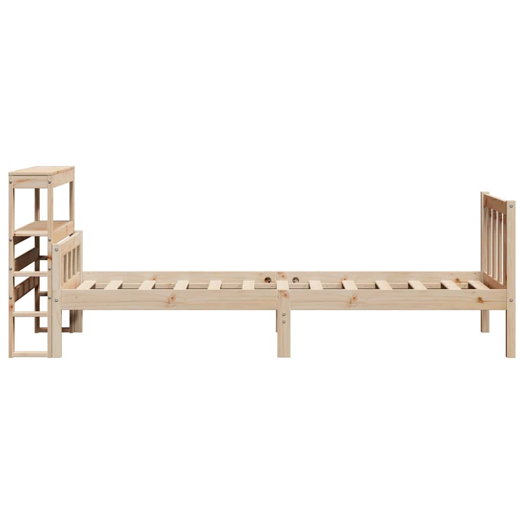 sengeramme uden madras 90x190 cm massivt fyrretræ