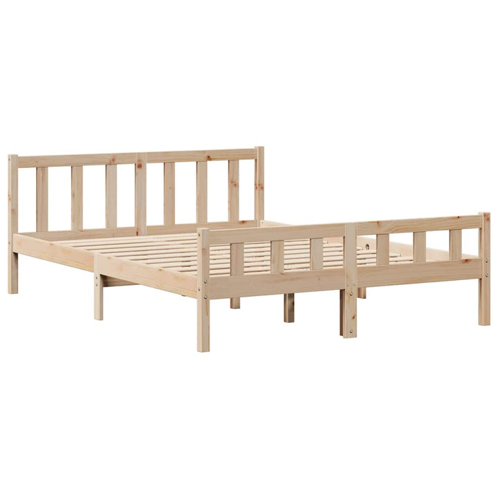 sengeramme uden madras 160x200 cm massivt fyrretræ
