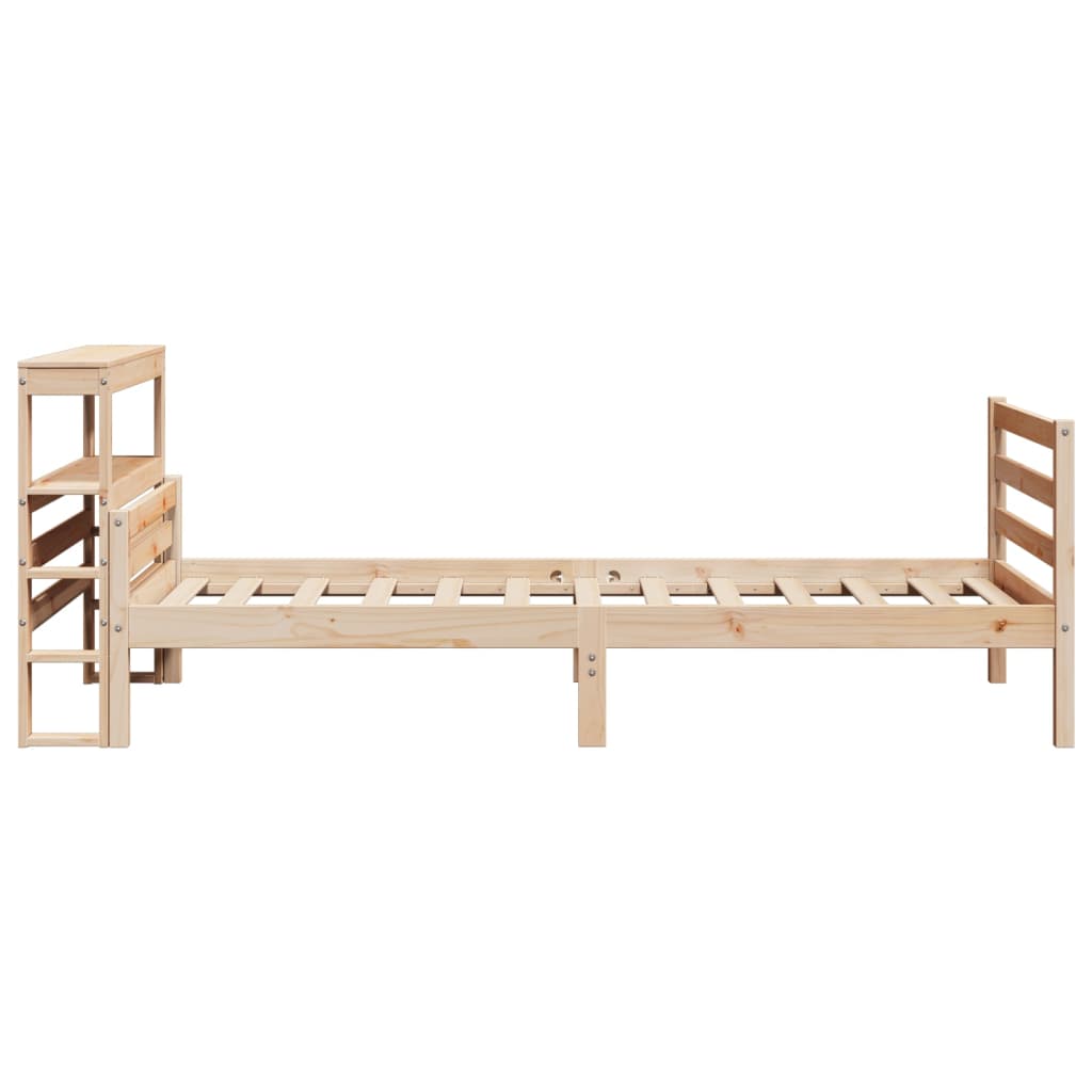 sengeramme med sengegavl 90x200 cm massivt fyrretræ
