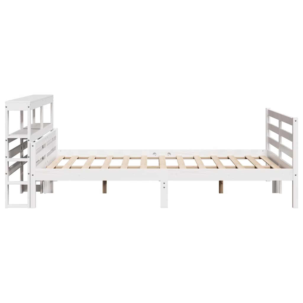 sengeramme med sengegavl 160x200 cm massivt fyrretræ