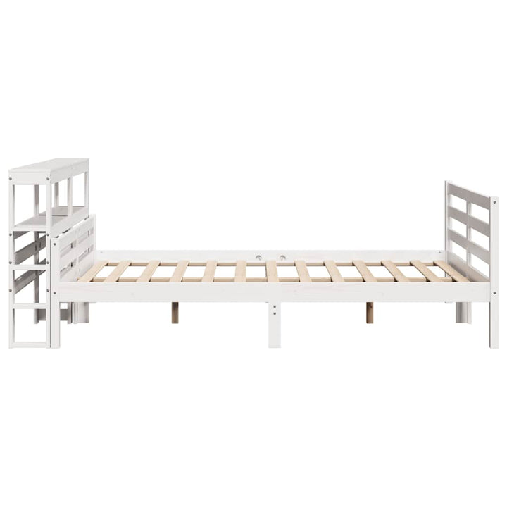 sengeramme med sengegavl 160x200 cm massivt fyrretræ