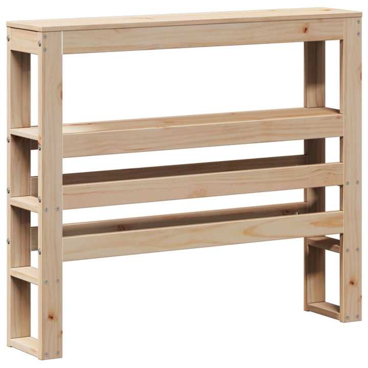 sengeramme med sengegavl 75x190 cm massivt fyrretræ