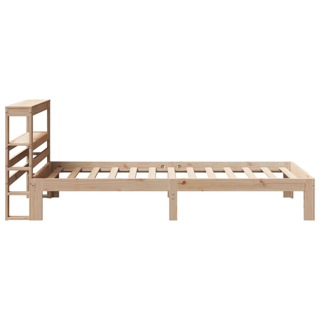sengeramme med sengegavl 90x190 cm massivt fyrretræ