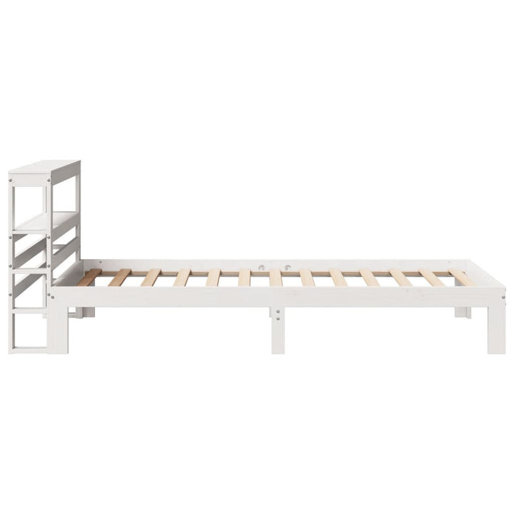 Sengeramme med hovedgærde uden madras Hvid 90x200 cm