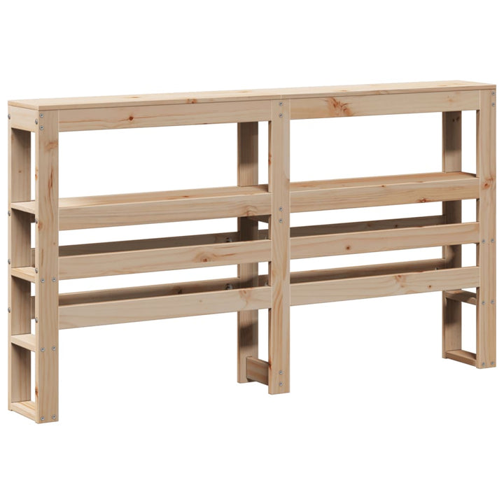 sengeramme med sengegavl 120x200 cm massivt fyrretræ hvid